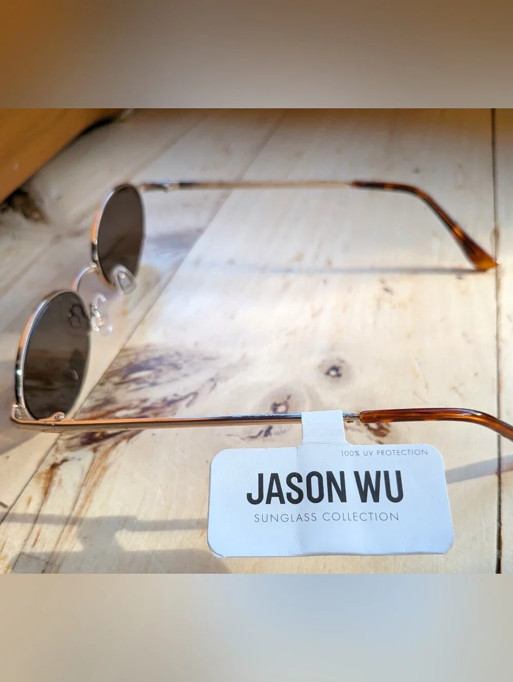 Jason Wu Metal Frame with Brown Lenses Oval Sunglasses NWT!